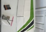 Pilot SkyWolf 88in wing set green top blue stripes bottom or Green top and Green stripes bottom.