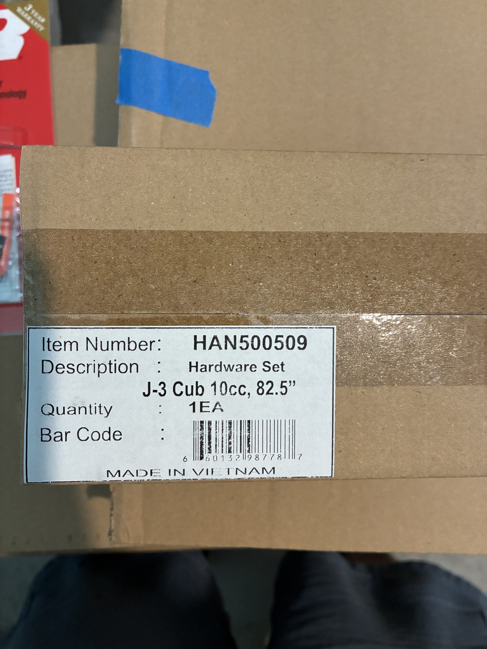 HANGER 9 J-3 CUB 10CC “NEW IN BOX”-NEW EXTRA FUSELAGE, ELEVATOR, WING TUBE, HARDWARE PACK** ALL INCLUDED**